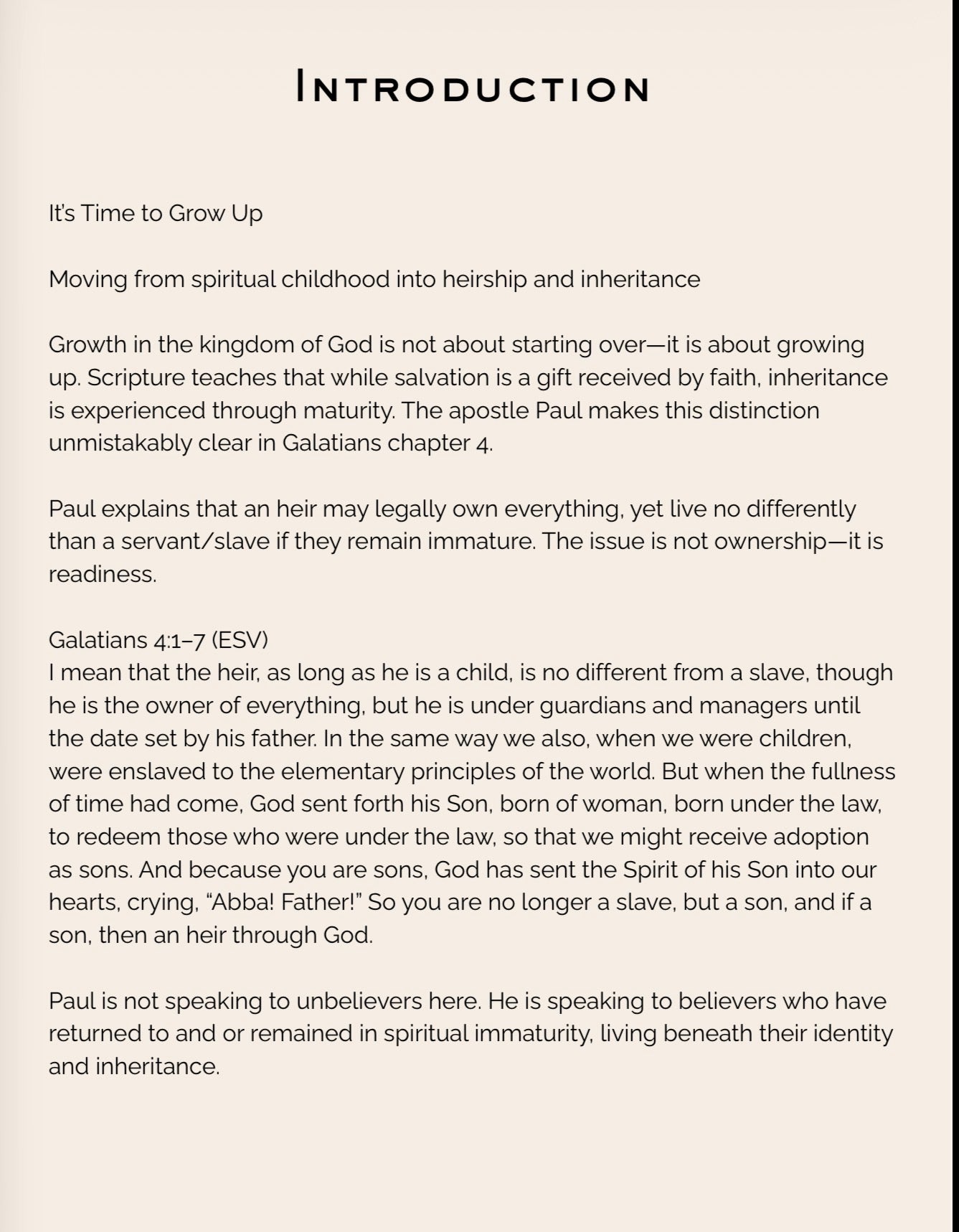 It’s Time to Grow Up Milk to Meat Bible Study/Workbook