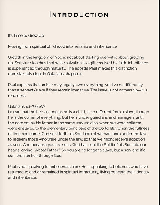It’s Time to Grow Up Milk to Meat Bible Study/Workbook