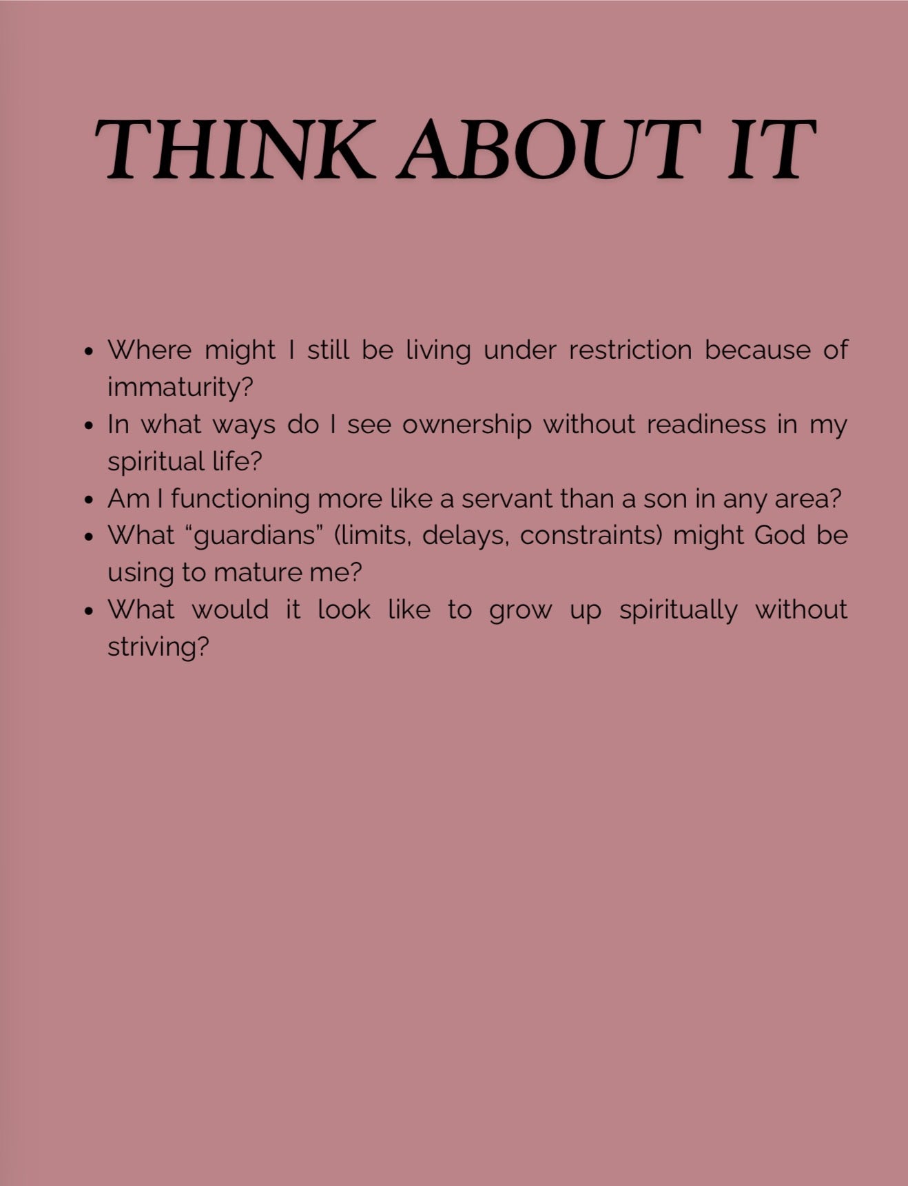 It’s Time to Grow Up Milk to Meat Bible Study/Workbook
