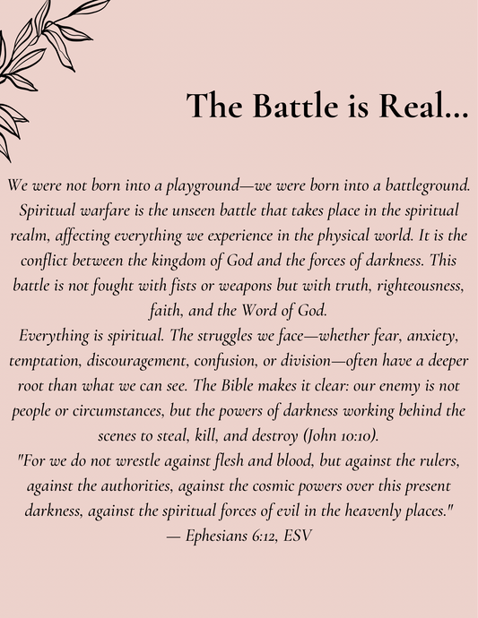 Spiritual Warfare Digital Journal | Scripture-Based Bible Study & Journaling Tool