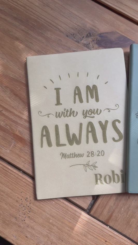 Personalized Leather Touch Journal – A5 Size (8"x5") | 128 Lined Pages